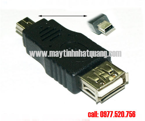 Đầu chuyển Mini USB sang USB âm ( OTG)